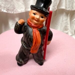 Vintage Goebel Chimney Sweep W/ Brush And Ladder Figurine Germany Unmarked